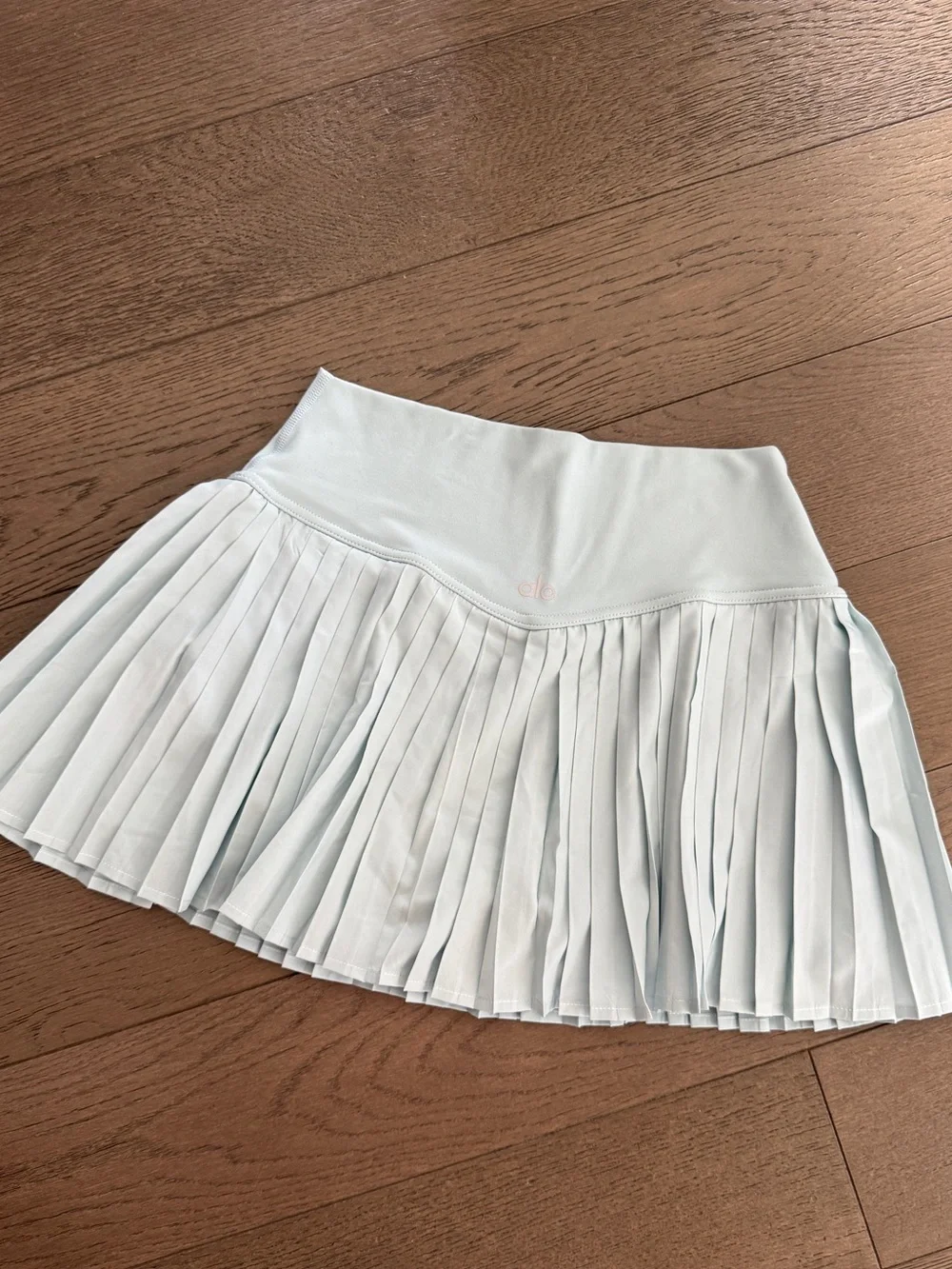 Light Blue Pleated Women's tennis Skirt